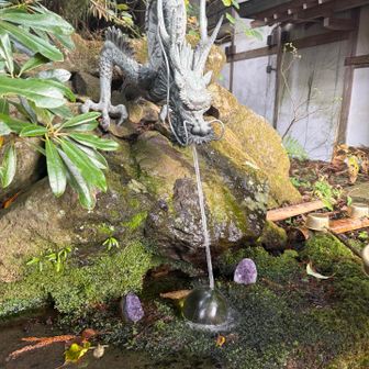 彦山神宮の奉幣殿横にある湧き水は、「御龍神水（おりゅうじんすい）」（または天ノ水分神の御神水）と呼ばれています。
登山前に水筒に入れて持って行くと安全ご利益があるそうです。