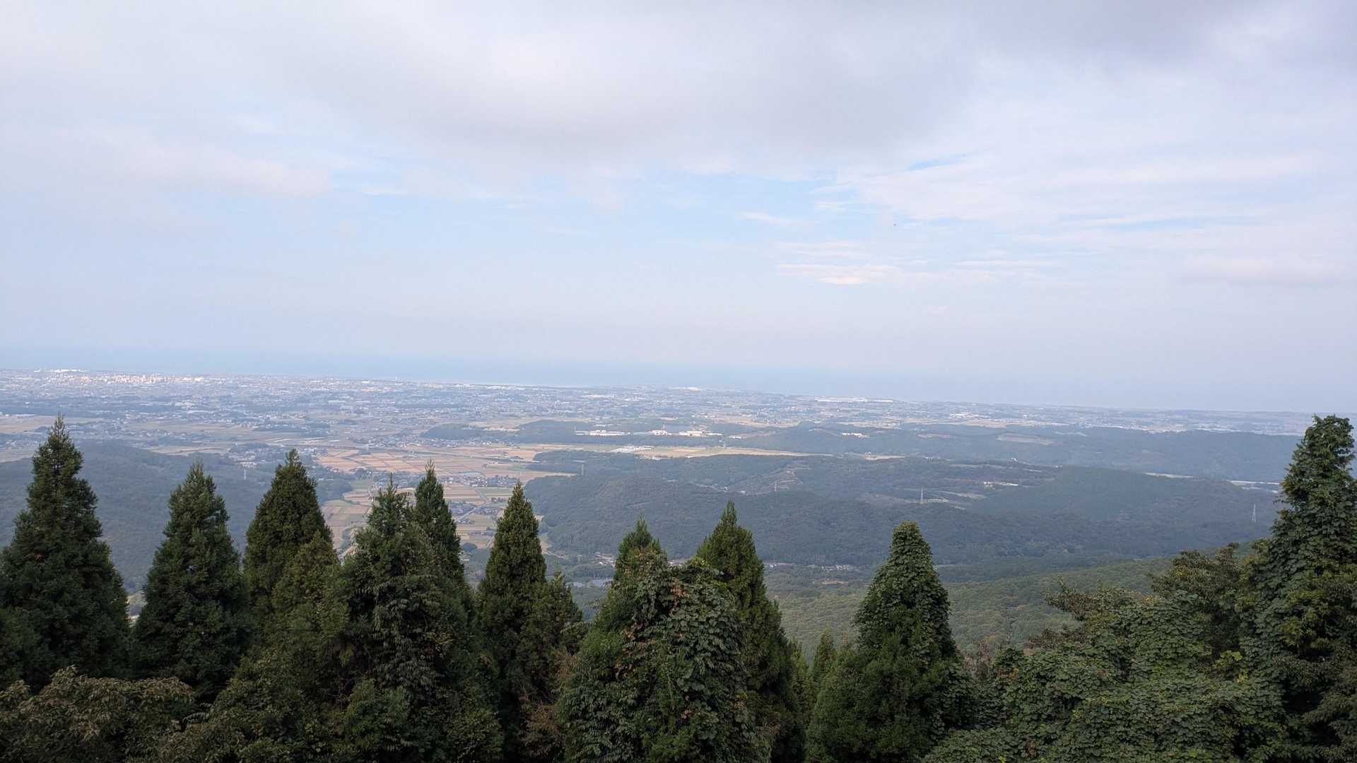 下山途中の景色