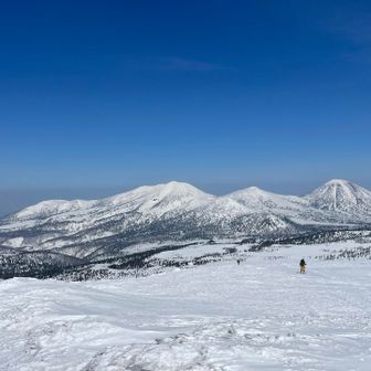 まさしく連峰の景色です。