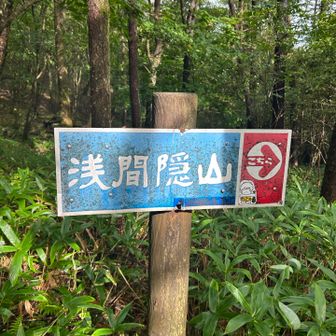 ここで問題です
この山の名前は
1️⃣あさまかくれさん
2️⃣あさまかくしさん
答えは一枚目の写真に書いてありますよ🤭