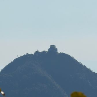 岐阜城のアップ