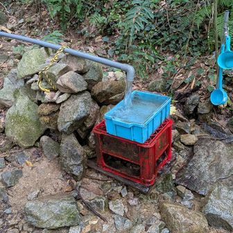 1ヶ月以上雨降ってないのに豊富な水