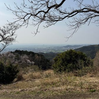 右を向くと奥は久留米市方面と耳納連山。