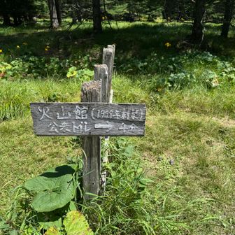 火山館と草すべりの分岐
むむむ🤔公衆トイレあるじゃん！