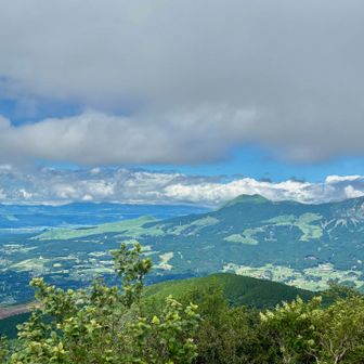 阿蘇くじゅうのピークはガス気味なのかな