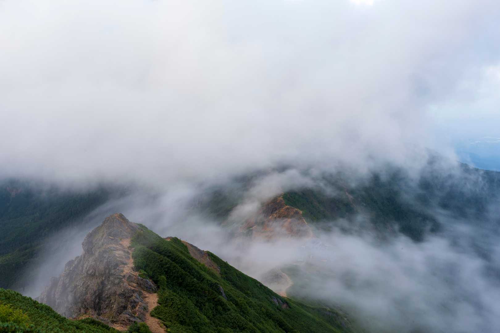 美濃戸口登山口-美濃戸登山口-地蔵ノ頭-赤岳 往復コースの写真