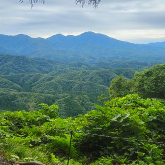 山頂から粟ヶ岳