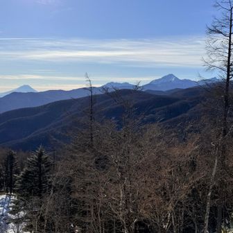 富士山と南アルプスの山々🏔️