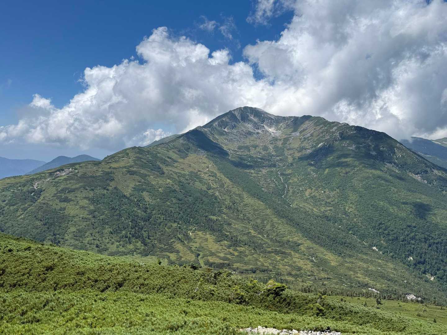 薬師岳登山口-五光岩ベンチ-太郎山-北ノ俣岳-赤木岳-中俣 縦走コースの写真