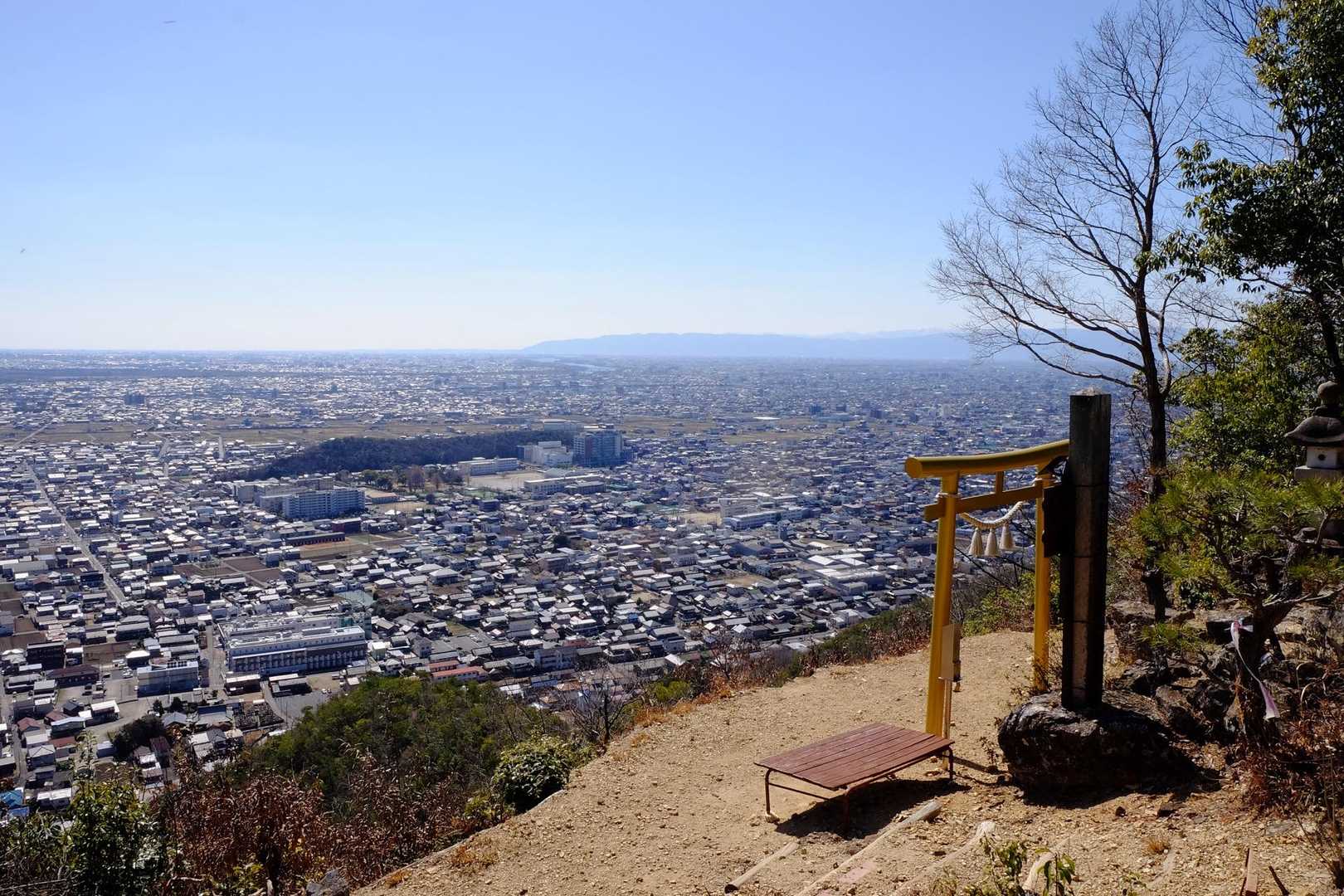 白山大権現参道口-野一色権現山-洞山-鷹巣山 往復コースの写真
