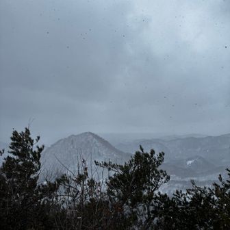 ぼんやり周りの山々