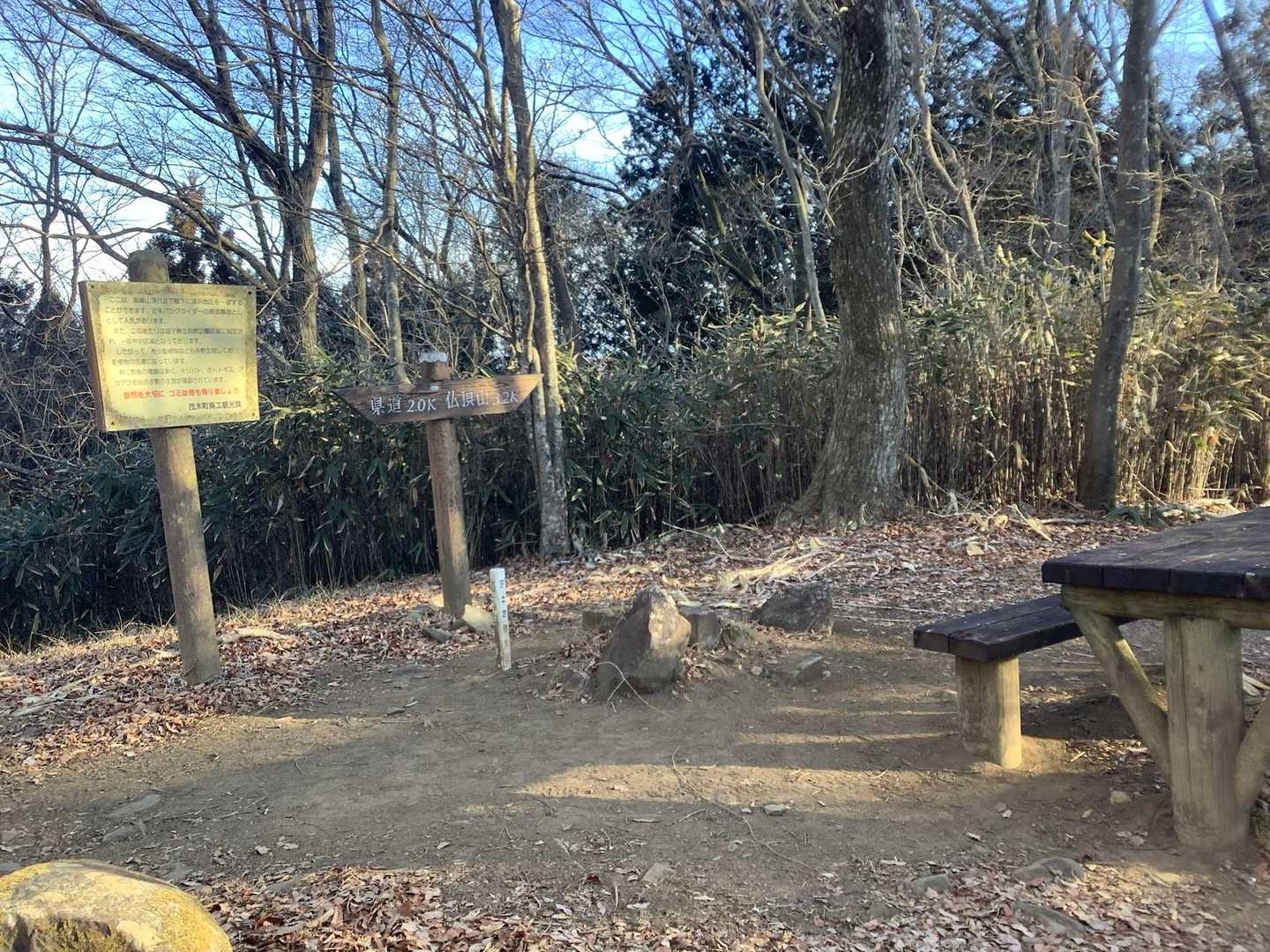 高峯山頂の風景