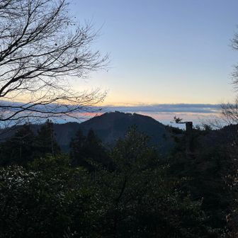 ケーブルカーの御岳山駅付近から。