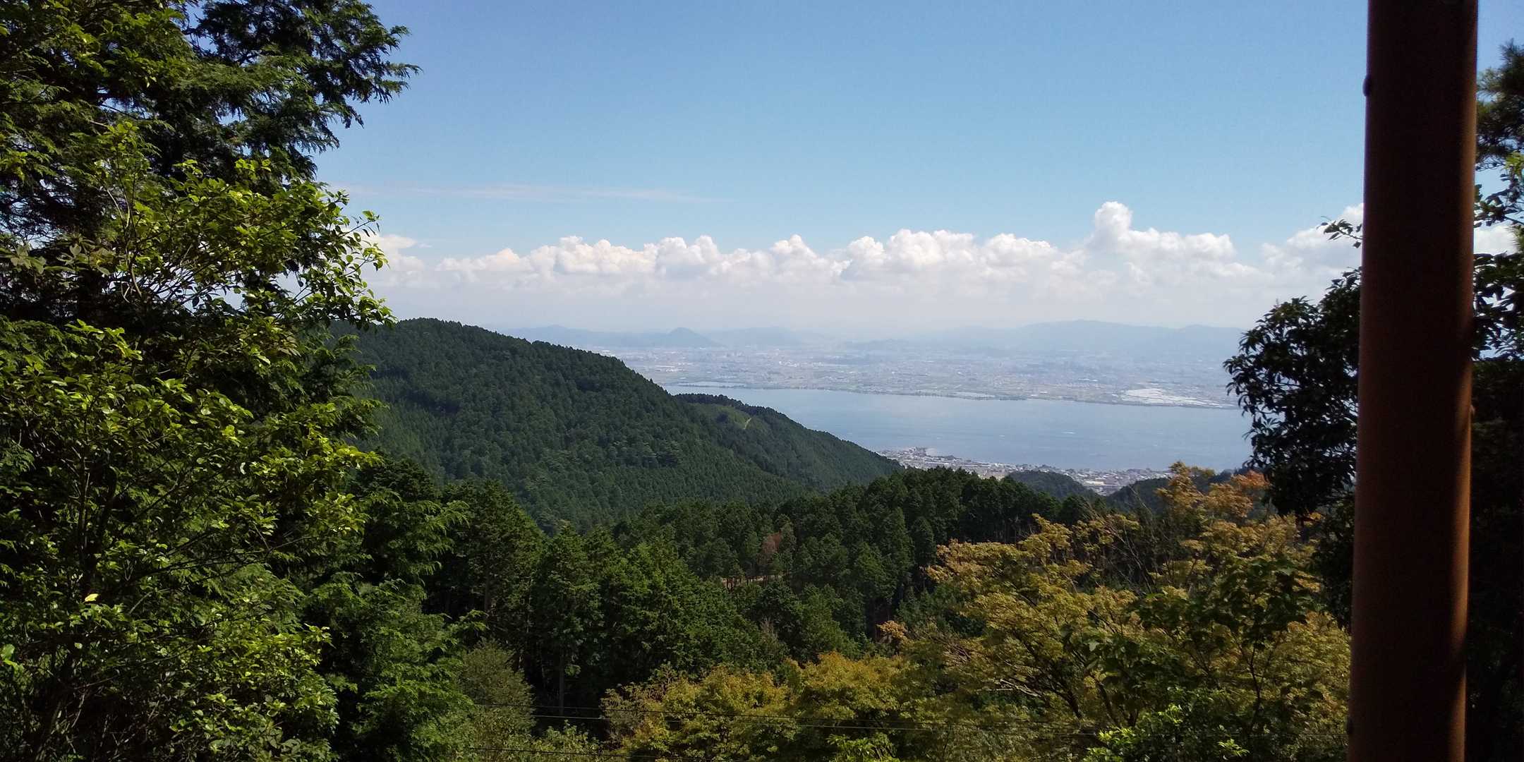 ロープウェイ比叡駅-横高山-水井山-仰木峠-戸寺バス停 縦走コースの写真
