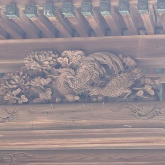 楽しみにしていた彫刻　綺麗に撮れなかった😢