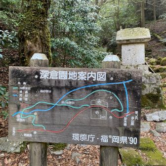 これから、林道を岳滅鬼岳登山口まで。