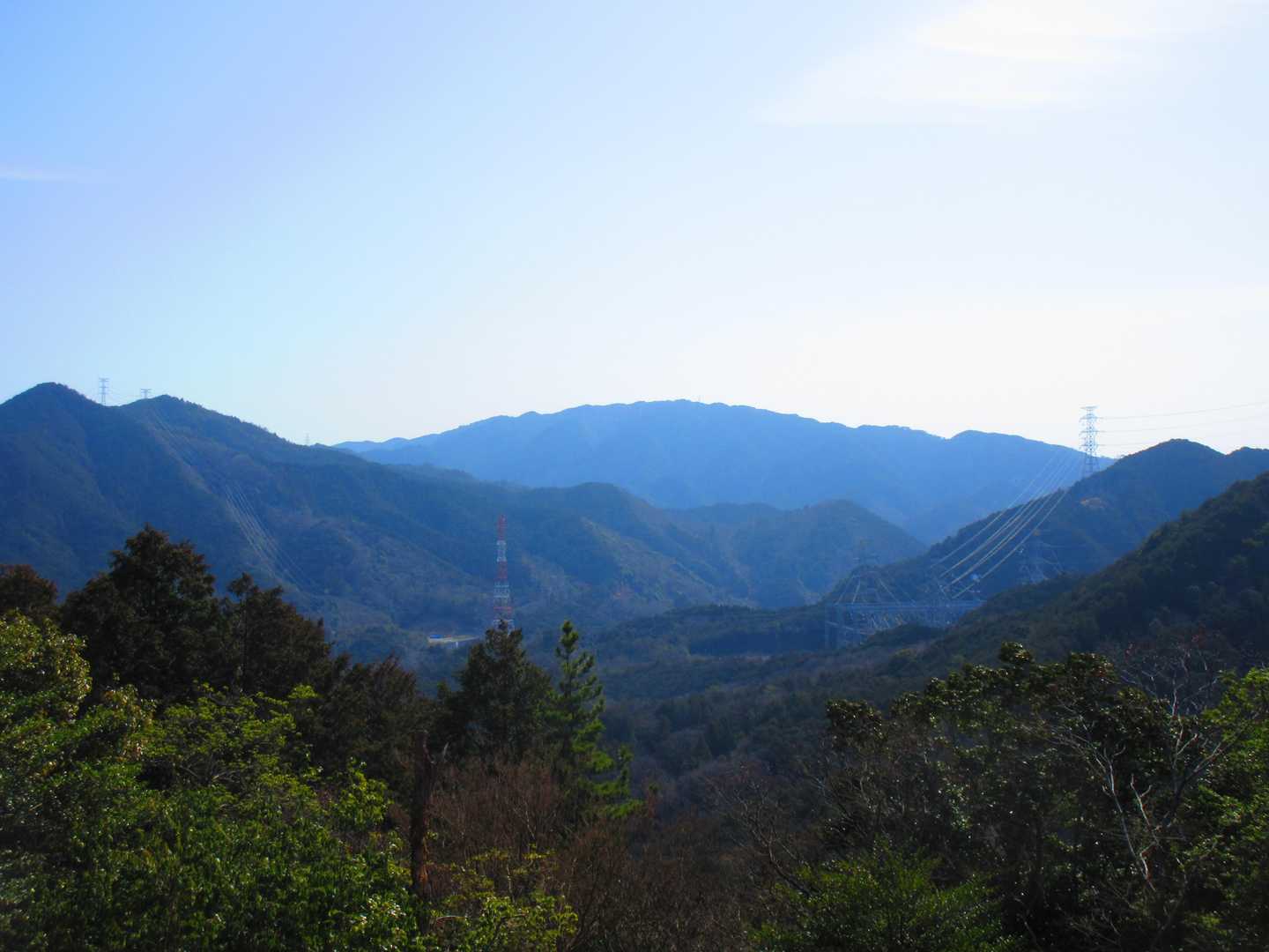 清水ヶ峰展望台より
府庁山