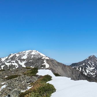 間ノ岳、北岳
