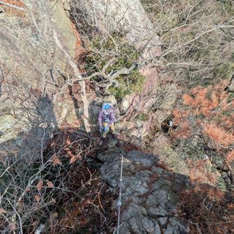 ここ登るって💦