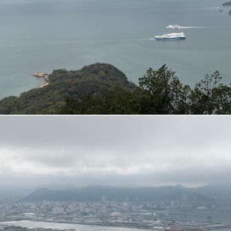 国際両備フェリー(しまぞう🐘)とジャンボフェリーが接近…高松も低雲☁️(降雨無し)