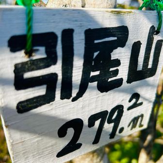 本日最後のピーク、引尾山⛰️
あとは奥の谷ルートで下山して駐車場🅿️まで🚶‍♂️
