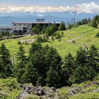 山頂駅みえた