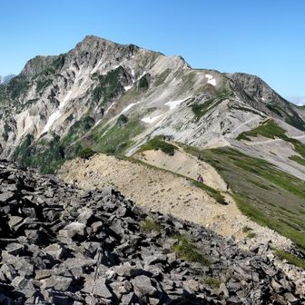 あのピークが白馬山頂