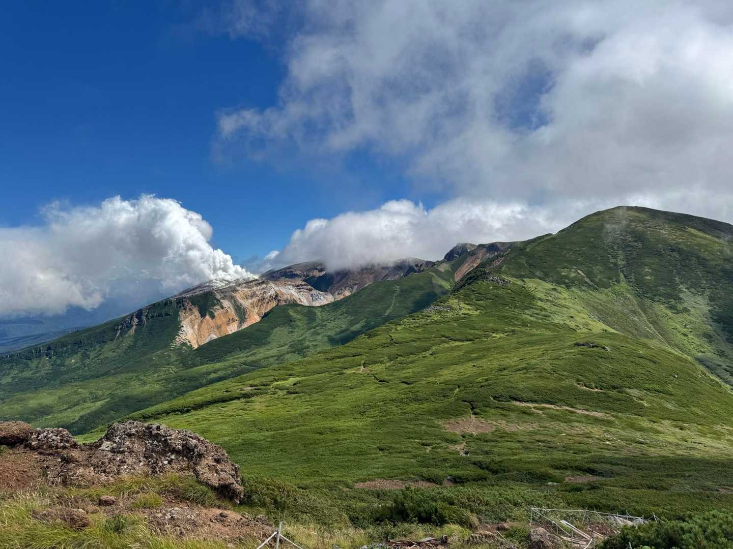 十勝岳温泉登山口-三峰山-上富良野岳 往復コースの写真