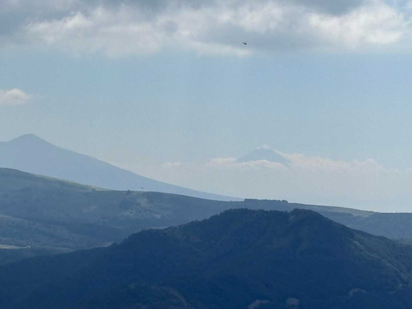 富士山と手前に車山