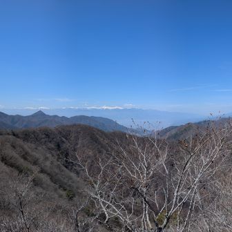 清八山からのパノラマ。本社ヶ丸に比べると、東側しか開けておらず、ちょっと物足りない眺望でした