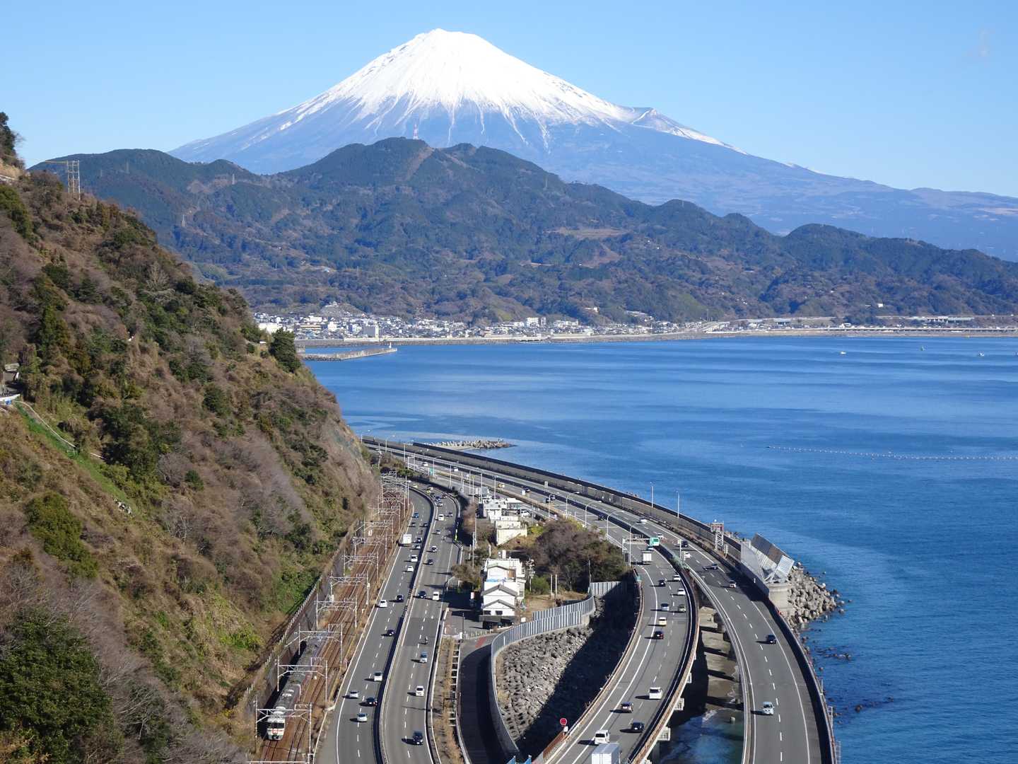 興津駅-薩埵峠入口-薩垂峠-浜石岳-由比駅 縦走コースの写真