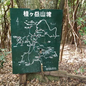桂ヶ岳山塊の案内図