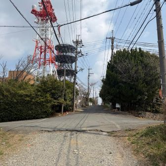 急に舗装路に出た