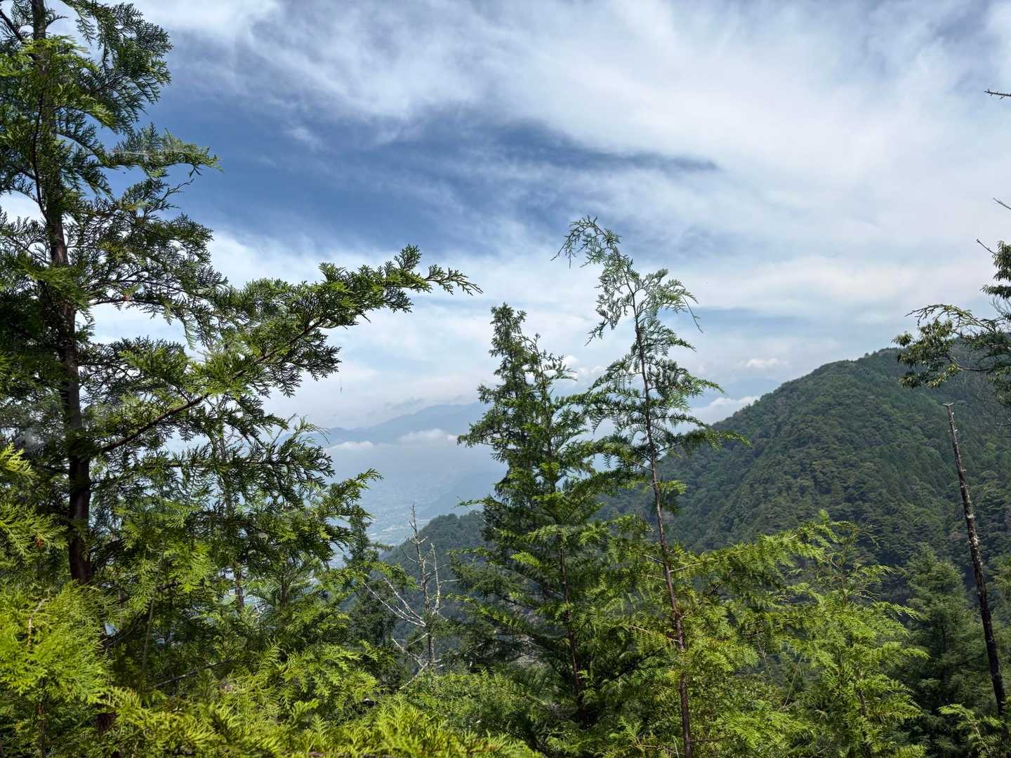 奥に金峰山らしき山も見える✨
