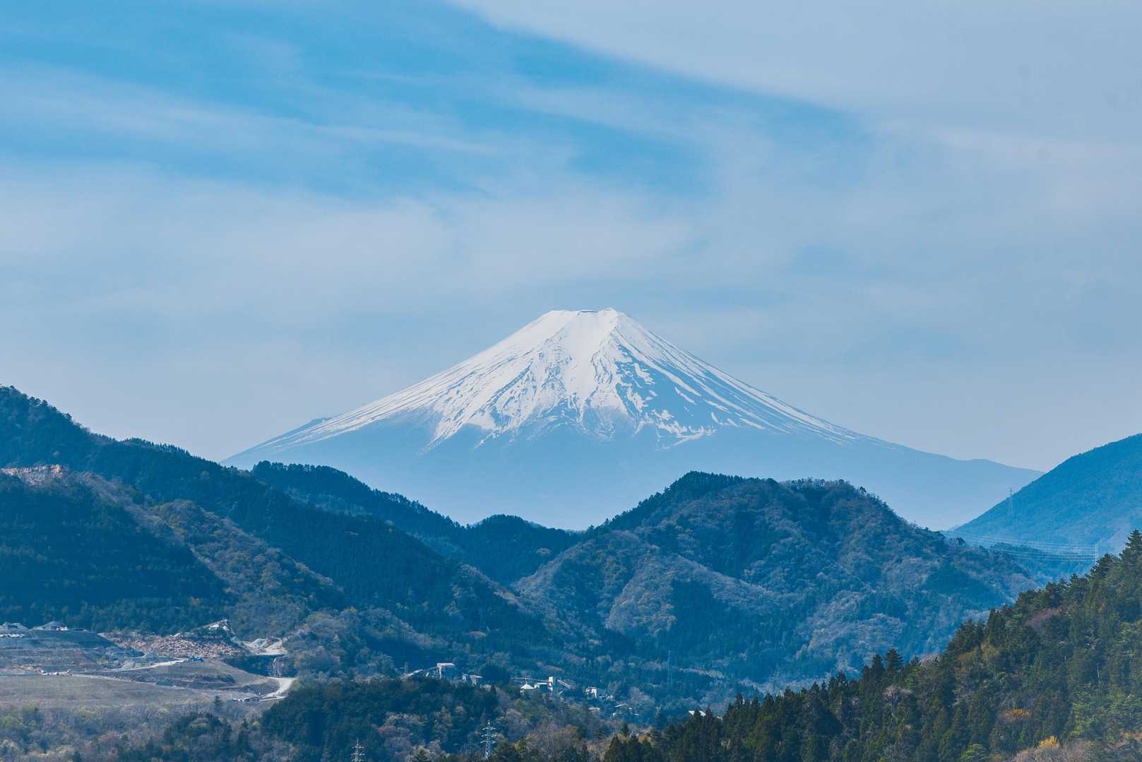 上真木バス停-大神社-お伊勢山-花咲山登山口-花咲山-叉平 縦走コースの写真