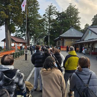 列にならんで参拝