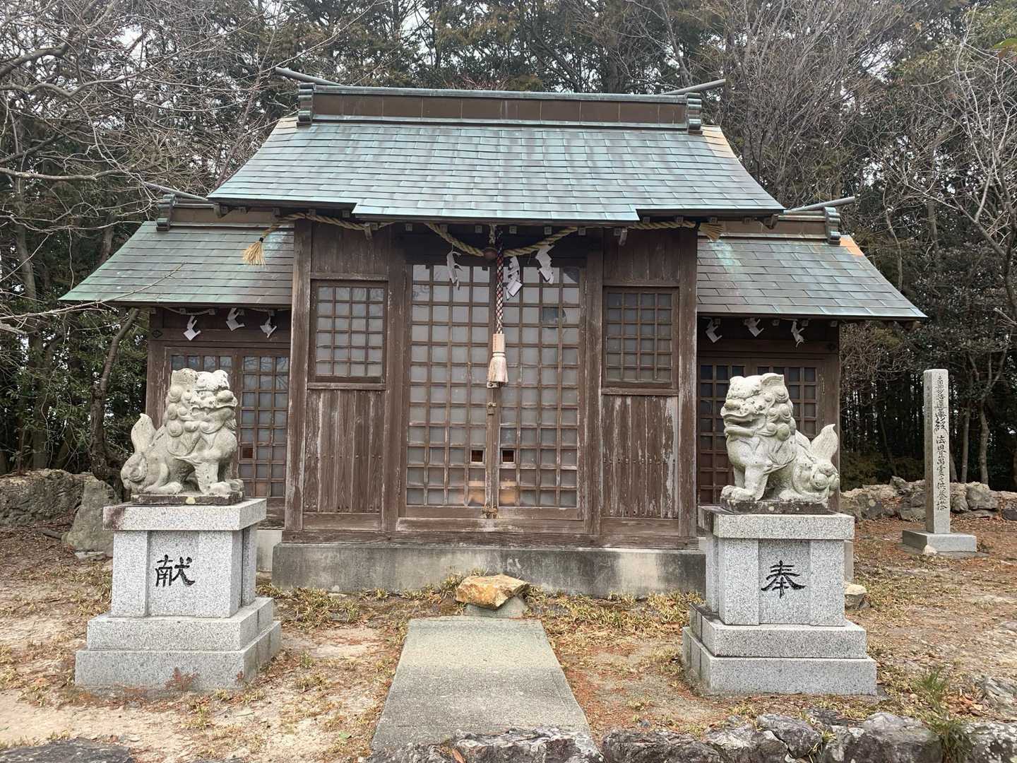 ここが尼子神社　神殿