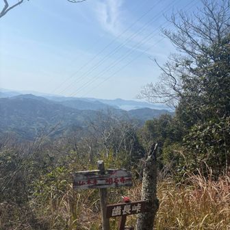 歯長峠。ここまでなかなかの急登でした。