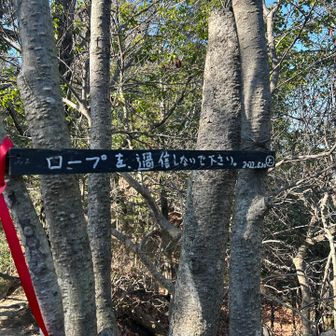 ロープは過信しないで