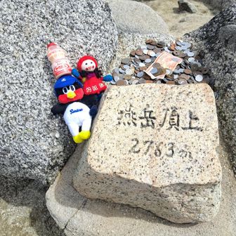 そんなこんなで燕岳山頂▲
「燕岳につば九郎」w
積年の思いを、無事達成🎊
ヤクルトも添えて…ww
あのとき、つば九郎を買ってきてくれた息子くんにも感謝👏w
家族LINEに
「特別ゲスト✨」
と写真を送ったら、息子くんから
「懐かしいなぁw
特別ゲスト過ぎるだろww」
と送られてきました(≧▽≦)w