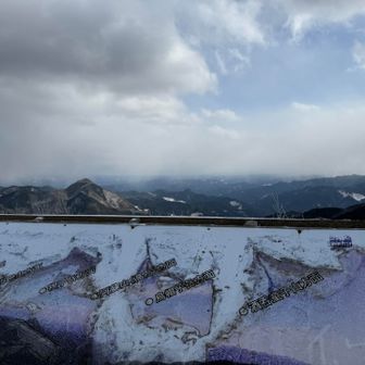 山頂展望台✨
青空少し見ることができました！
B'dayに雪からプレゼントもらえたことに感謝です🤗