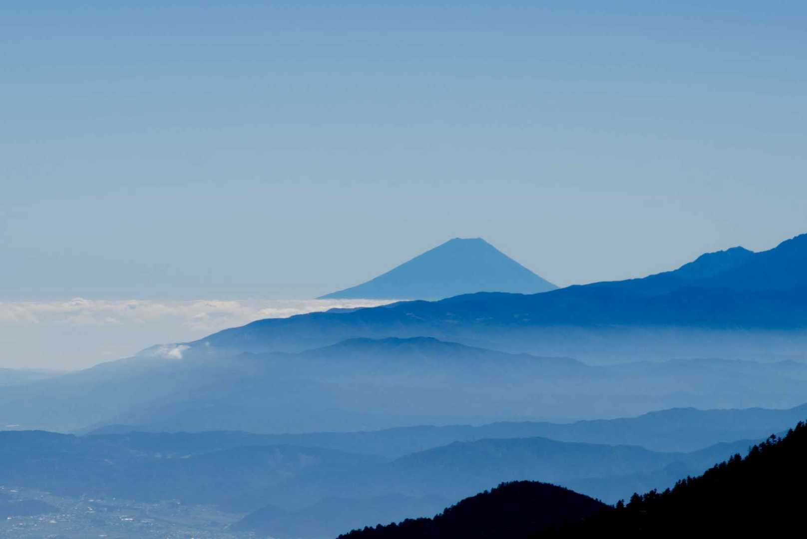 富士山もくっきり