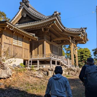 神社⛩️で登山安全祈願しました。