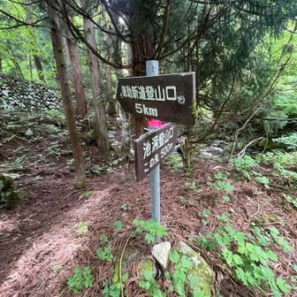 徳助新道登山口で