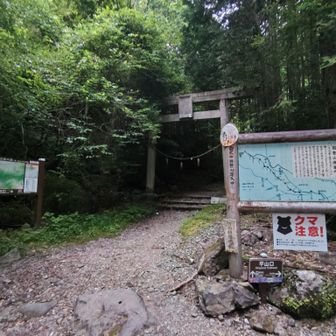 鳥居をくぐって
れっつらごー✊

…ココまでのオレのピーク数884。目的の欅立山の前にあと3ピークGETして行きますよー✋