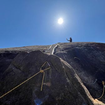 めんぽこ直下。足がすくんでやっぱり登れなかった😹