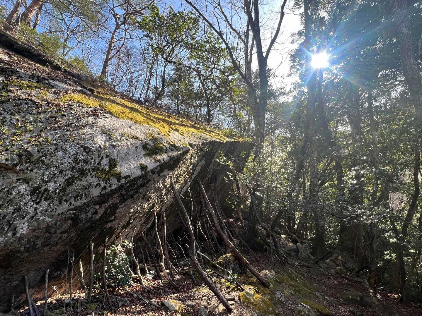 ダイナミックな岩山のスタート