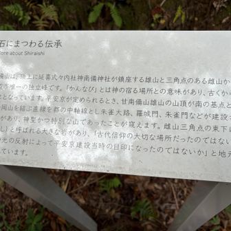 らせんビューテラスの下に降りたら
白石がありました。
ふむふむ。。。目印