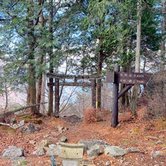 鳥居⛩️を通って下山します