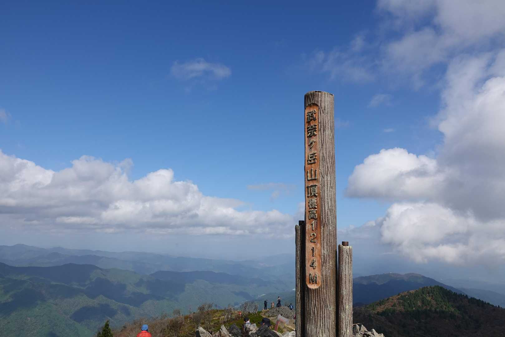 ▲武奈ヶ岳
比良山地最高峰
日本海も見えるとか〜